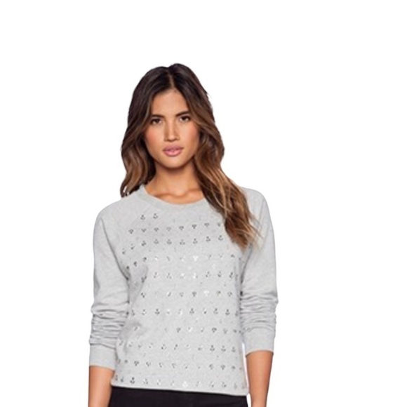 - Paige Sweatshirt in Light Grey - Picture 1 of 5